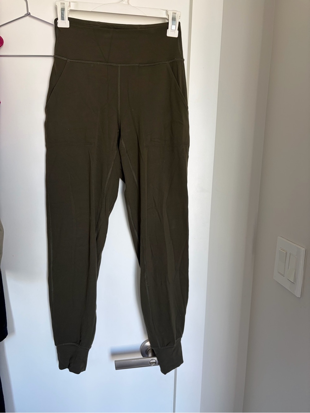 lululemon Align joggers olive green